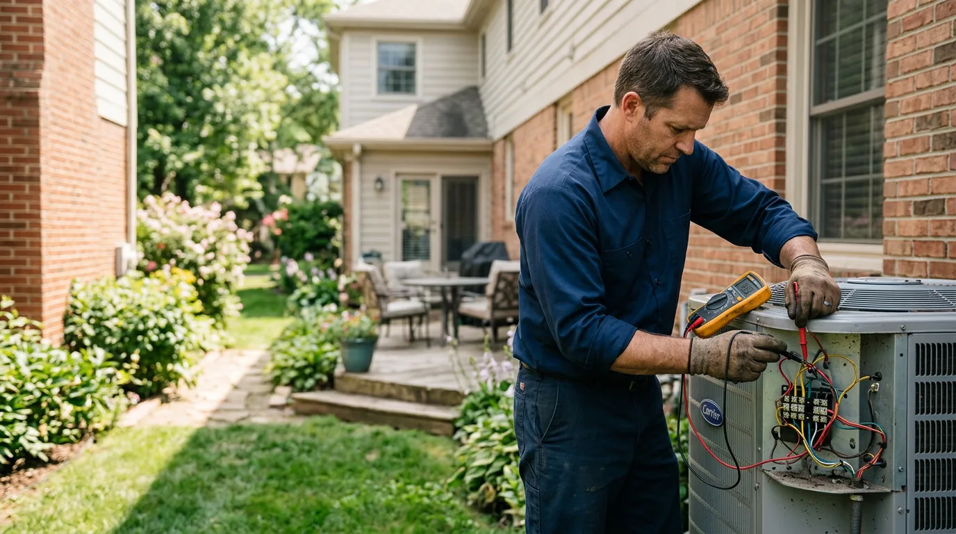 HVAC technician working near Elon, NC